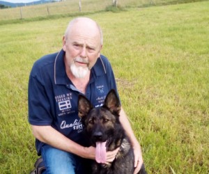 Edgar Muth mit Waruna von Alaska