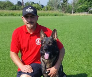 Lucas Stangier<br>mit Lobo von der Eisenkaute<p>IGP3<br>V<br>Angekört